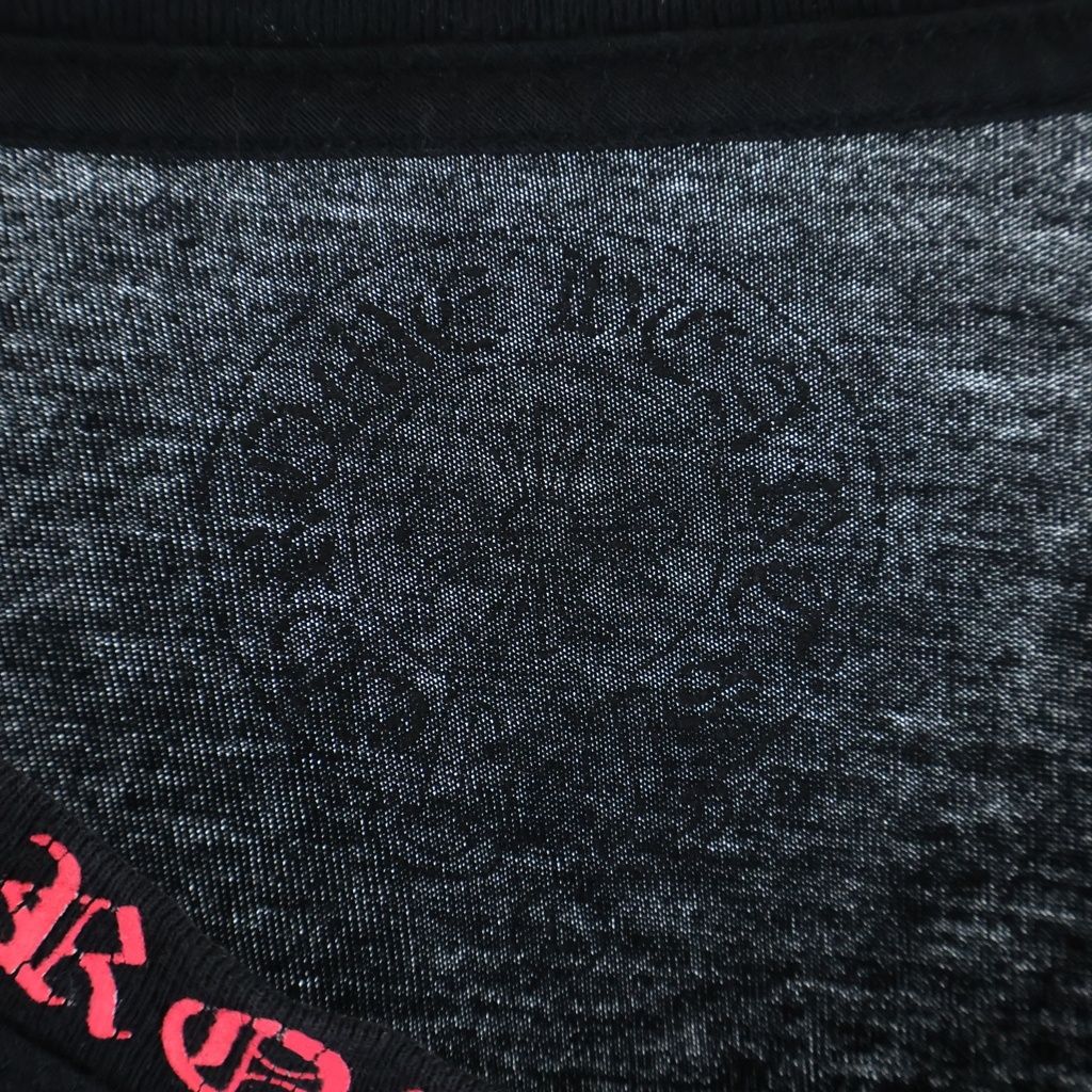 Chrome Hearts Neck Logo Long Sleeve Tee Top Black T-Shirt — view 7