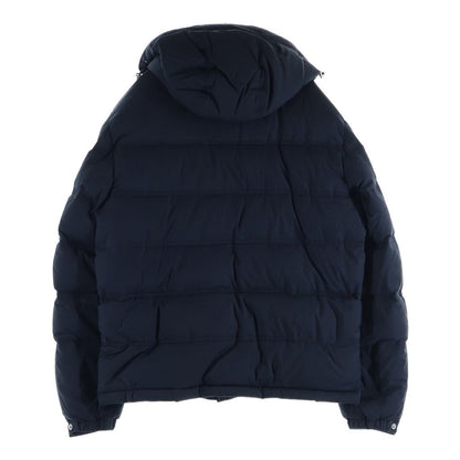 Prada Front Hooded Down Jacket Navy — view 2