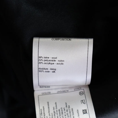 Chanel Tweed CC Logo Belt Gown Coat — view 8