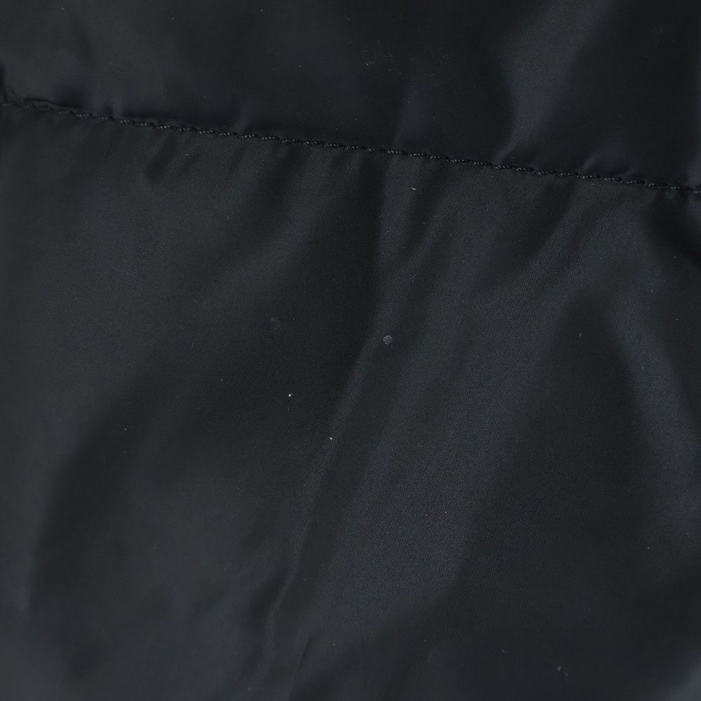 Prada Sheepfur Hooded Long Down Coat Black — view 5