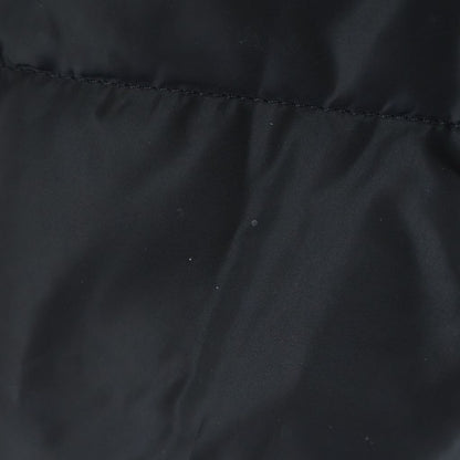Prada Sheepfur Hooded Long Down Coat Black — view 5
