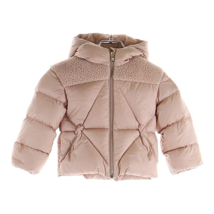 Moncler Kids Arabette Down Jacket Fleece Cut Replacement Zip Up Pink