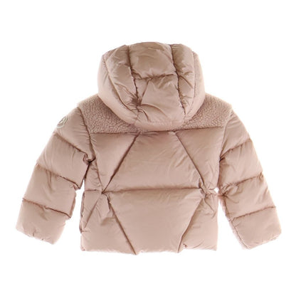 Moncler Kids Arabette Down Jacket Fleece Cut Replacement Zip Up Pink — view 2