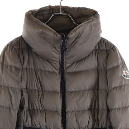 Moncler Tarhue Down Coat Long Beige Nylon — view 3