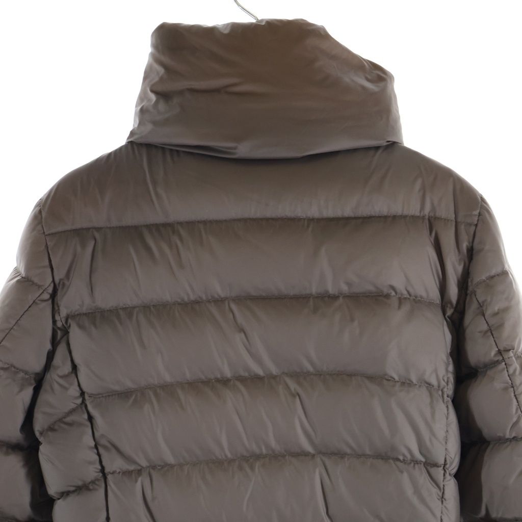 Moncler Tarhue Down Coat Long Beige Nylon — view 4