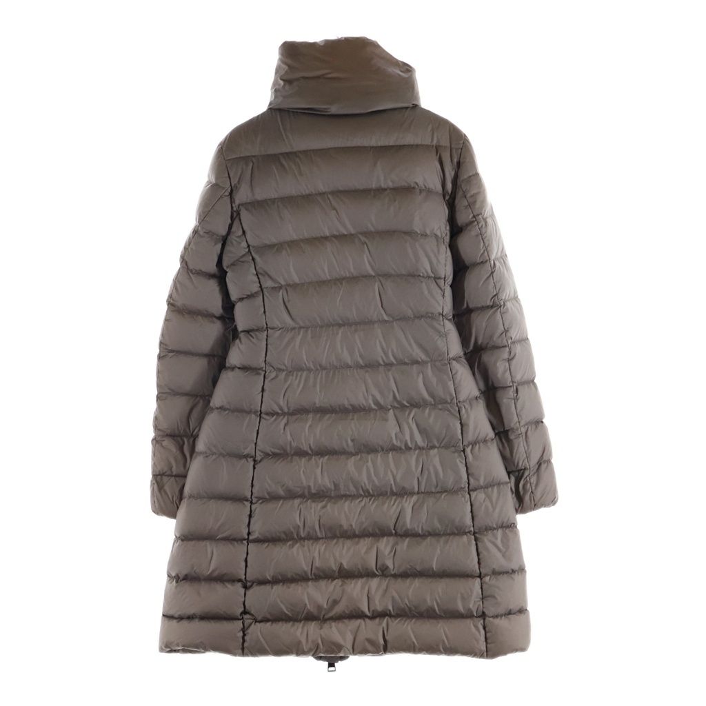 Moncler Tarhue Down Coat Long Beige Nylon — view 2