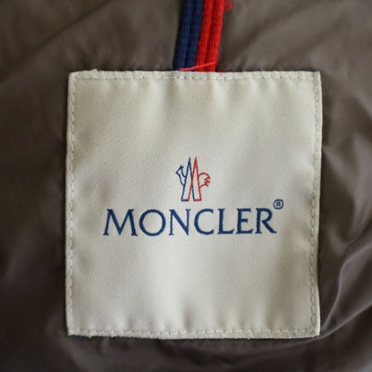 Moncler Tarhue Down Coat Long Beige Nylon — view 7