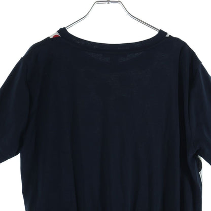Louis Vuitton Polka Dot Drawcord Short Sleeve Dress Navy White — view 4