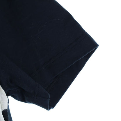 Louis Vuitton Polka Dot Drawcord Short Sleeve Dress Navy White — view 5