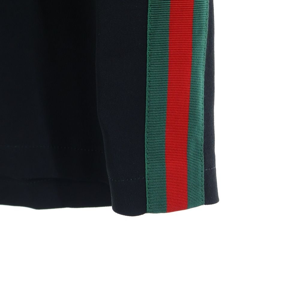 Gucci Sherry Line Side Mid Length Short Sleeve Dress Black — view 5