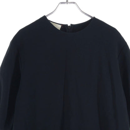 Gucci Sherry Line Side Mid Length Short Sleeve Dress Black — view 3