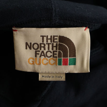 Gucci the North Face Pullover Hoodie Double Sided Print Logo Black — view 6
