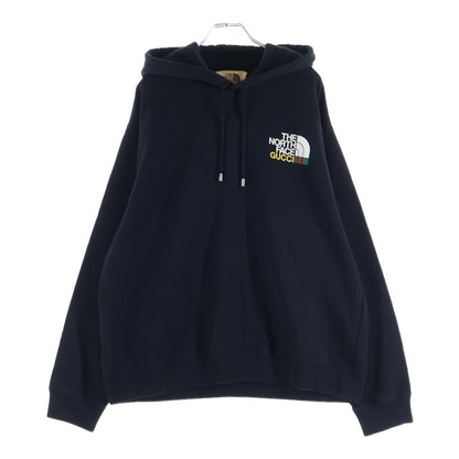 Gucci the North Face Pullover Hoodie Double Sided Print Logo Black — view 2