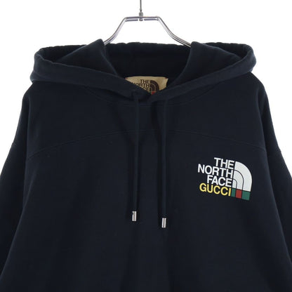 Gucci the North Face Pullover Hoodie Double Sided Print Logo Black — view 3