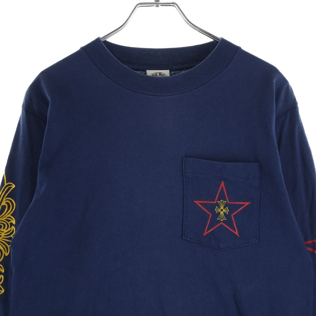 Chrome Hearts Vintage Galf Intellectual Gallery Arm Floral Long Sleeve T-Shirt — view 3