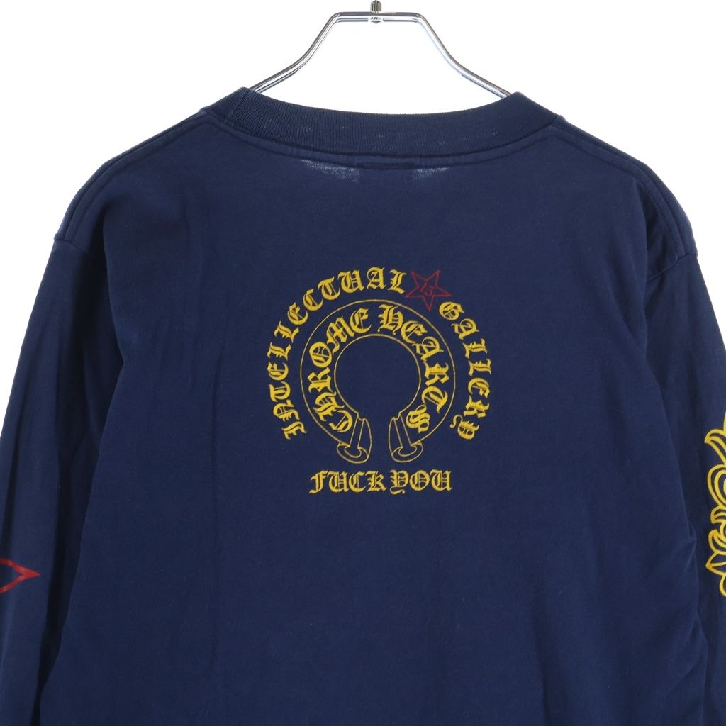 Chrome Hearts Vintage Galf Intellectual Gallery Arm Floral Long Sleeve T-Shirt — view 4