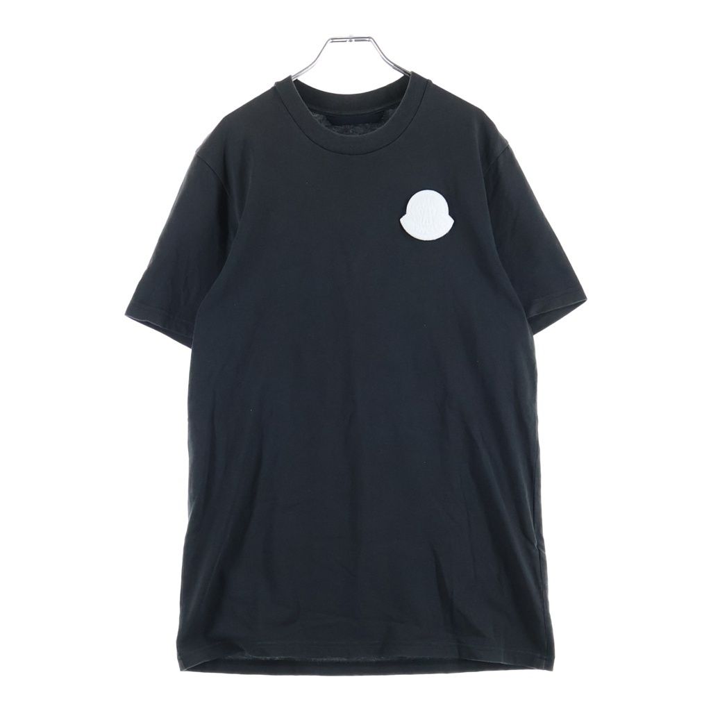 Moncler Logo Patch Crew Neck Short Sleeve T-Shirt Black