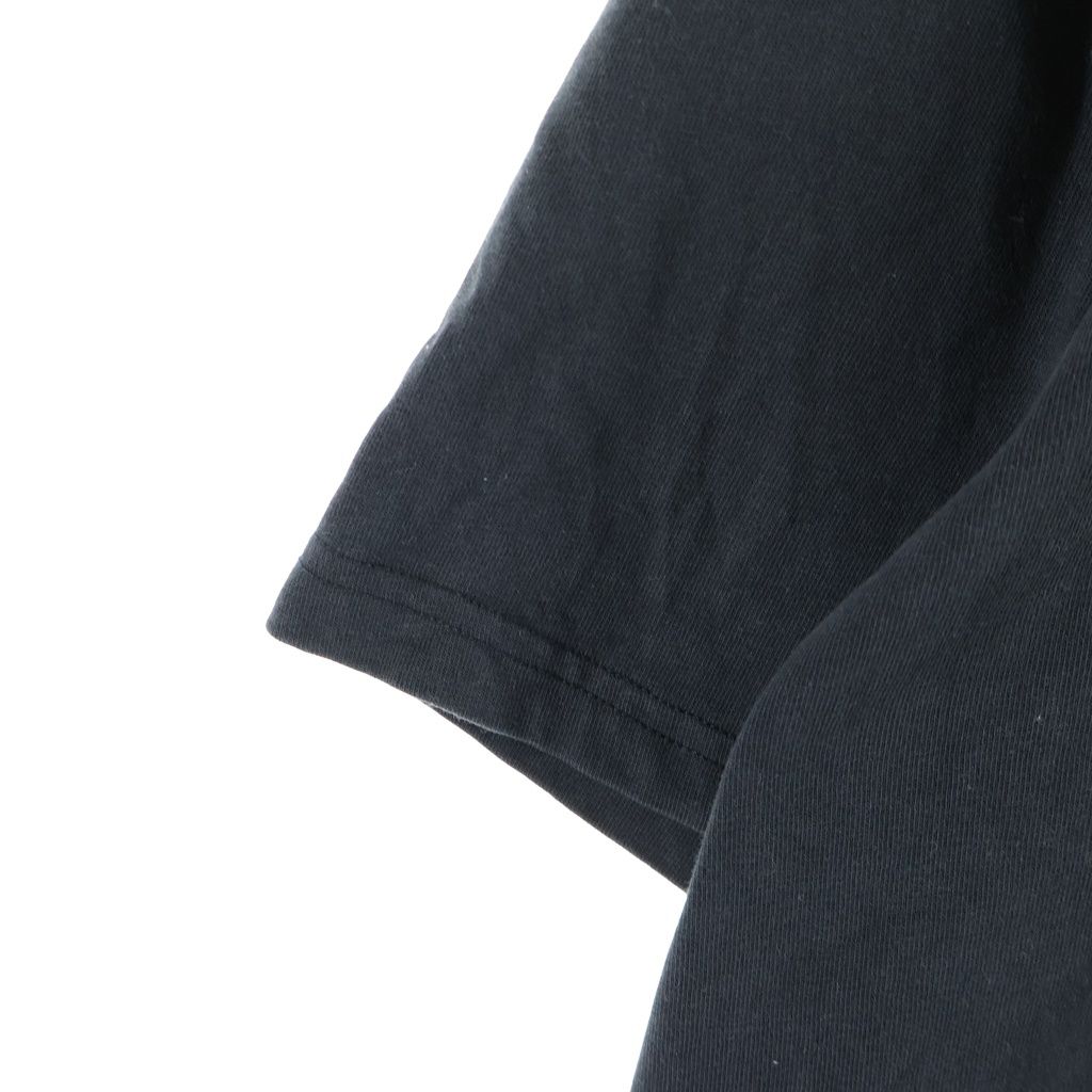 Moncler Logo Patch Crew Neck Short Sleeve T-Shirt Black — view 6