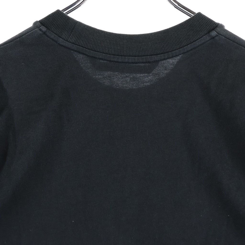 Moncler Logo Patch Crew Neck Short Sleeve T-Shirt Black — view 4