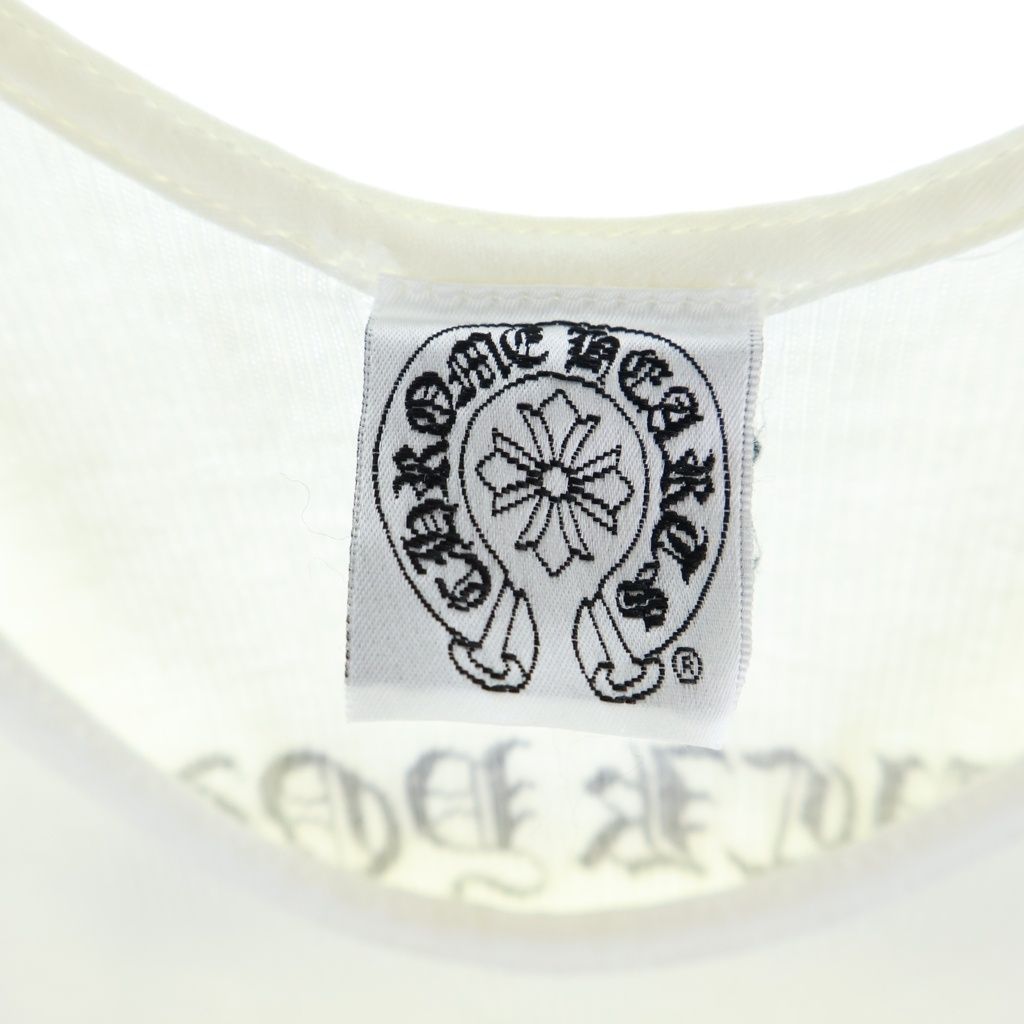 Chrome Hearts Vintage Rib Tank T Bar Side Logo Print Top White — view 7