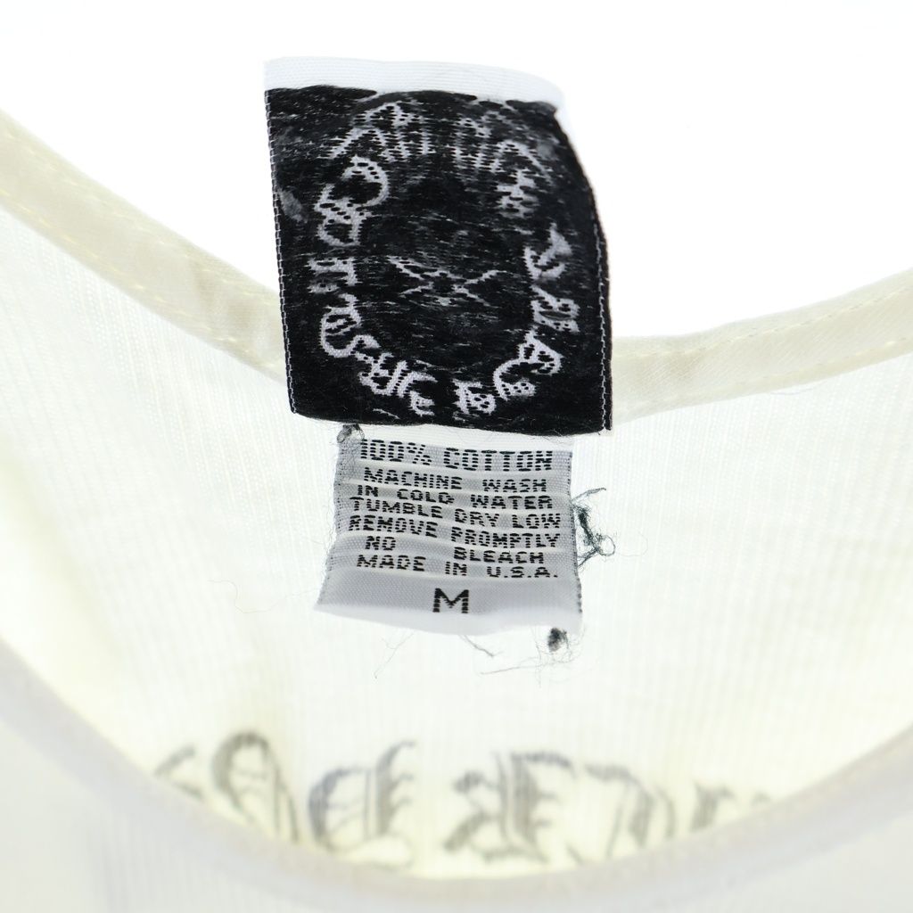 Chrome Hearts Vintage Rib Tank T Bar Side Logo Print Top White — view 8