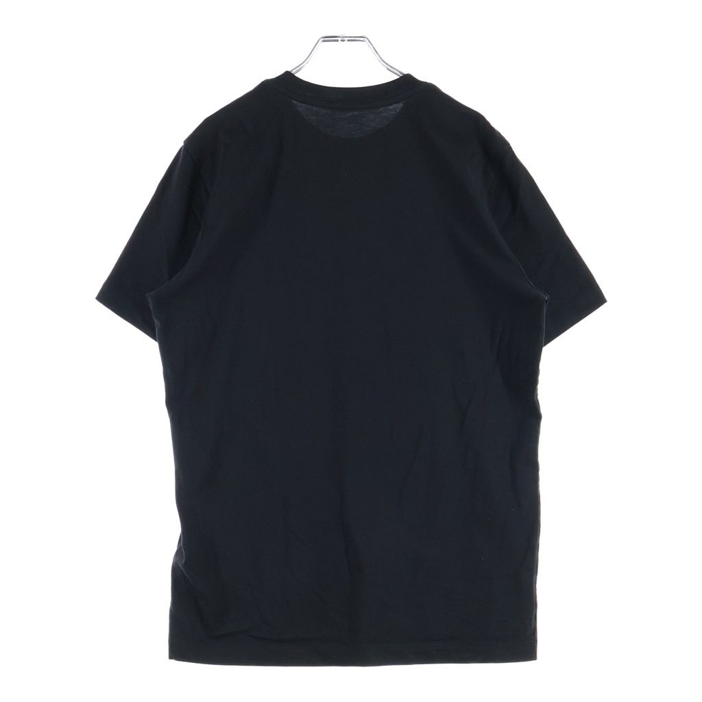 Moncler Patch Logo Print Short Sleeve Top T-Shirt Black — view 2