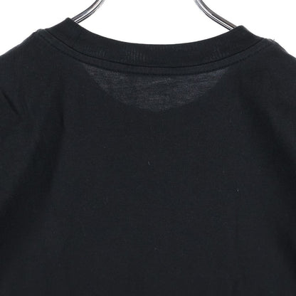 Moncler Patch Logo Print Short Sleeve Top T-Shirt Black — view 4