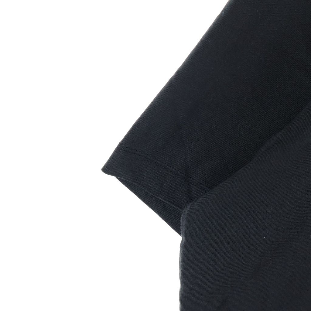 Moncler Patch Logo Print Short Sleeve Top T-Shirt Black — view 6