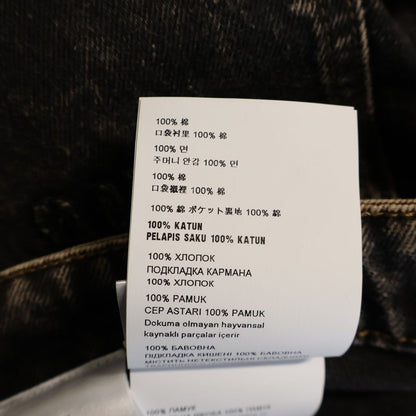 Miu Miu Pocket Logo Marble Denim Pants Black — view 7