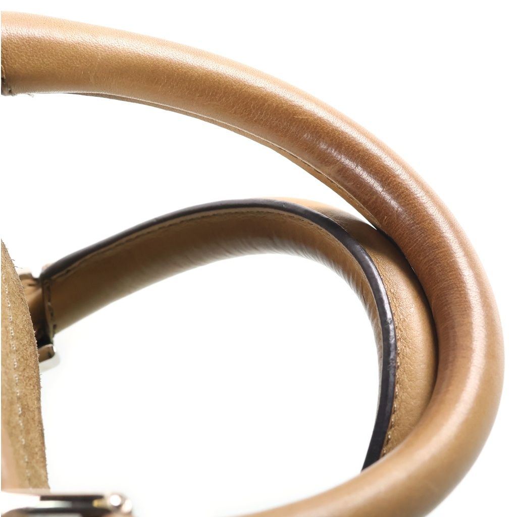 Loewe Amazona 28 Rhinestone Boston Bag Khaki Suede Silver — view 7