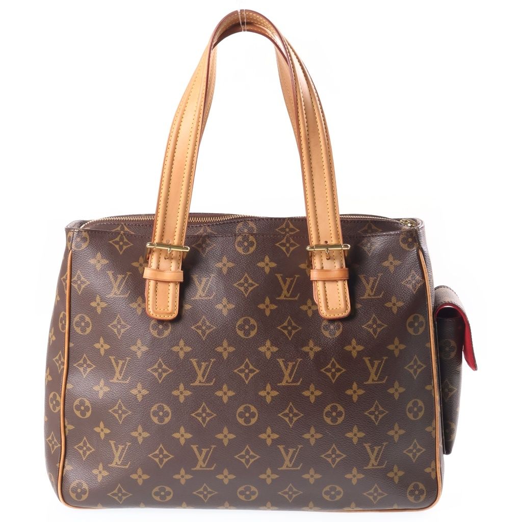 Louis Vuitton Monogram Multi Handbag Brown Leather Gold — view 2