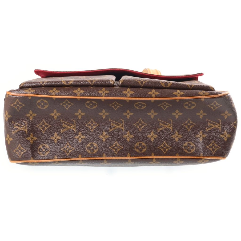 Louis Vuitton Monogram Multi Handbag Brown Leather Gold — view 4