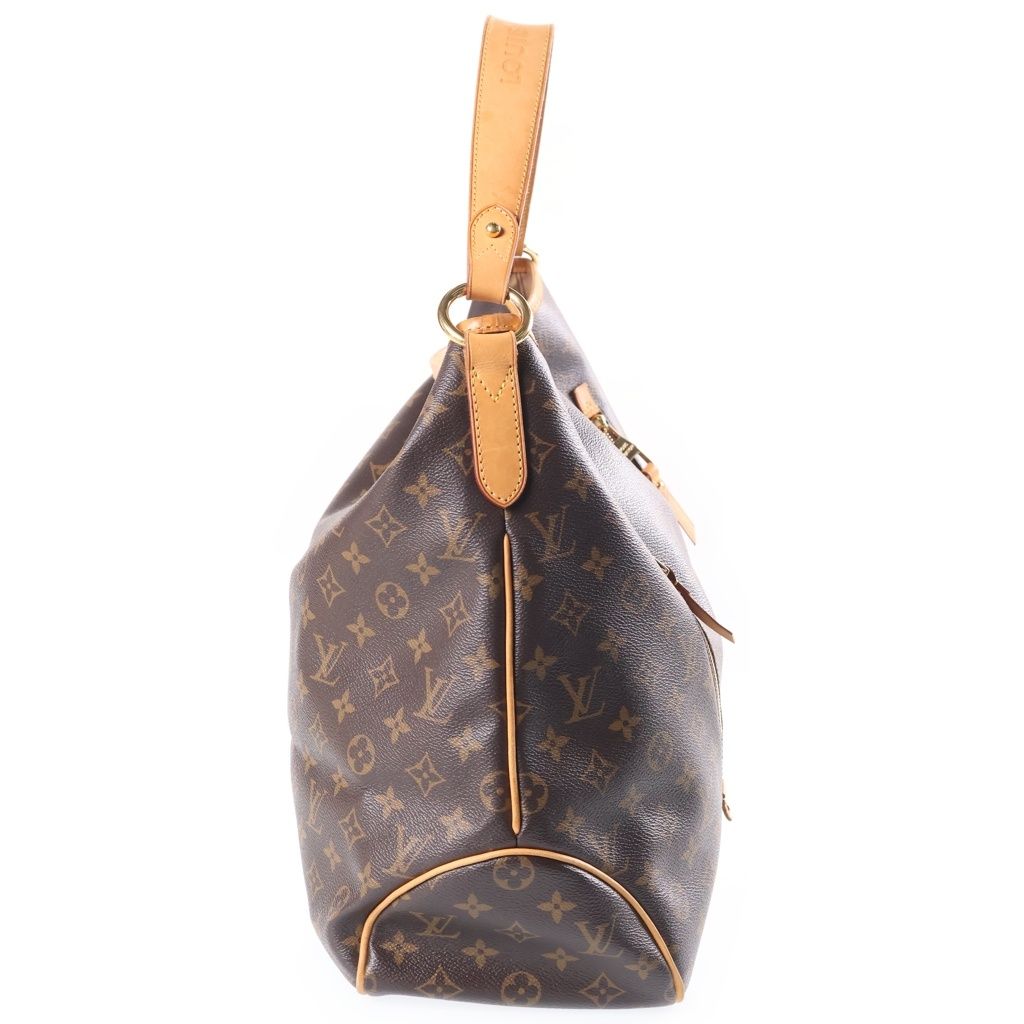 Louis Vuitton Monogram Delightful GM Shoulder Bag Brown Leather Gold — view 3