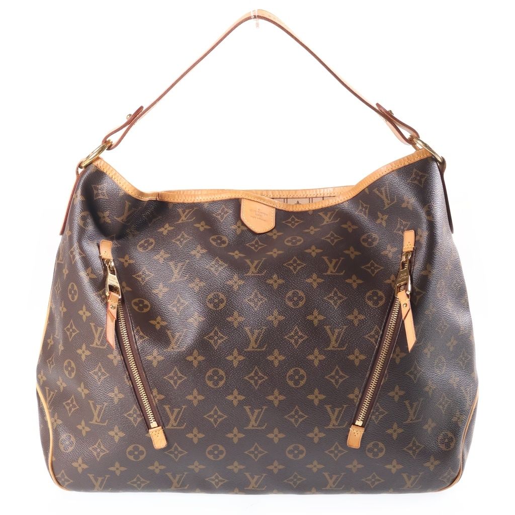 Louis Vuitton Monogram Delightful GM Shoulder Bag Brown Leather Gold