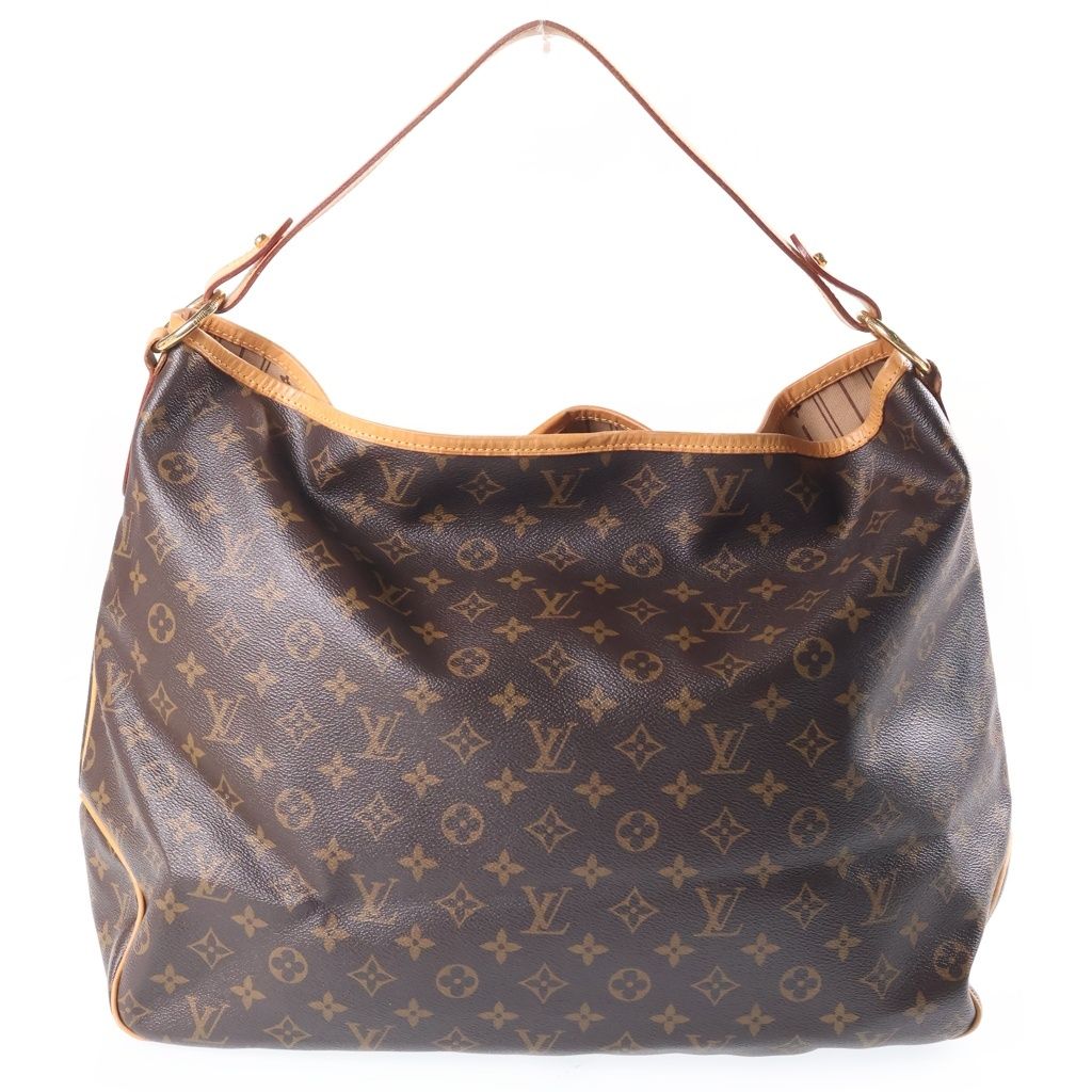 Louis Vuitton Monogram Delightful GM Shoulder Bag Brown Leather Gold — view 2