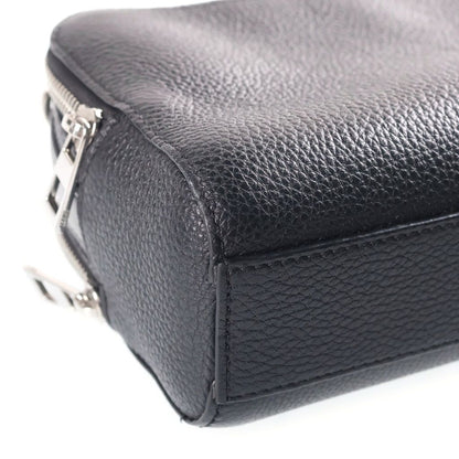 Loewe Anagram Camera Bag Cross Black Leather Silver — view 5