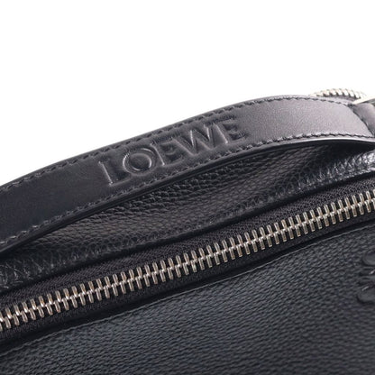 Loewe Anagram Camera Bag Cross Black Leather Silver — view 6