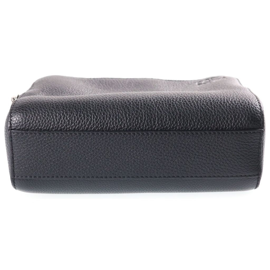 Loewe Anagram Camera Bag Cross Black Leather Silver — view 4