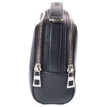 Loewe Anagram Camera Bag Cross Black Leather Silver — view 3