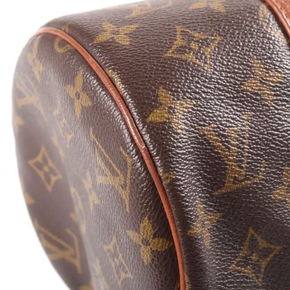 Louis Vuitton Monogram Boston Bag Brown Leather Gold — view 5