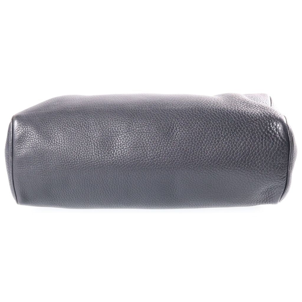 Prada Leather Mini Boston Bag Black Gold — view 4