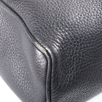 Prada Leather Mini Boston Bag Black Gold — view 6