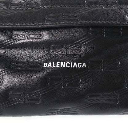 Balenciaga BB Signature Beltpack Embossed Belt Bag Black — view 6