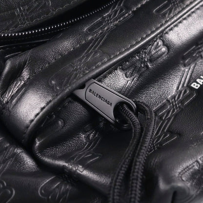 Balenciaga BB Signature Beltpack Embossed Belt Bag Black — view 7