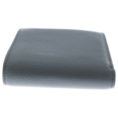 Loewe Anagram Embossed Bifold Leather Compact Wallet Gray — view 3