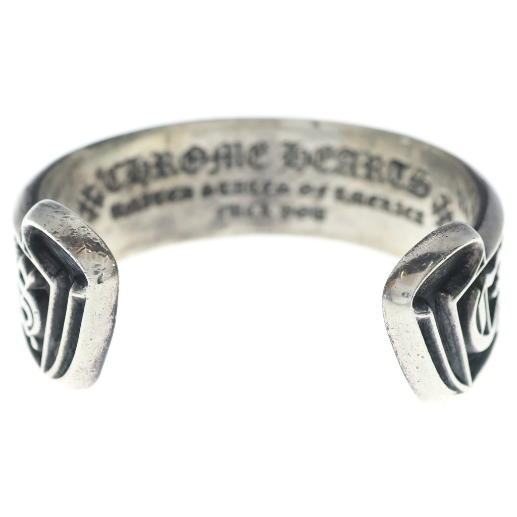 Chrome Hearts Scroll Label Cuff Bracelet CH — view 2