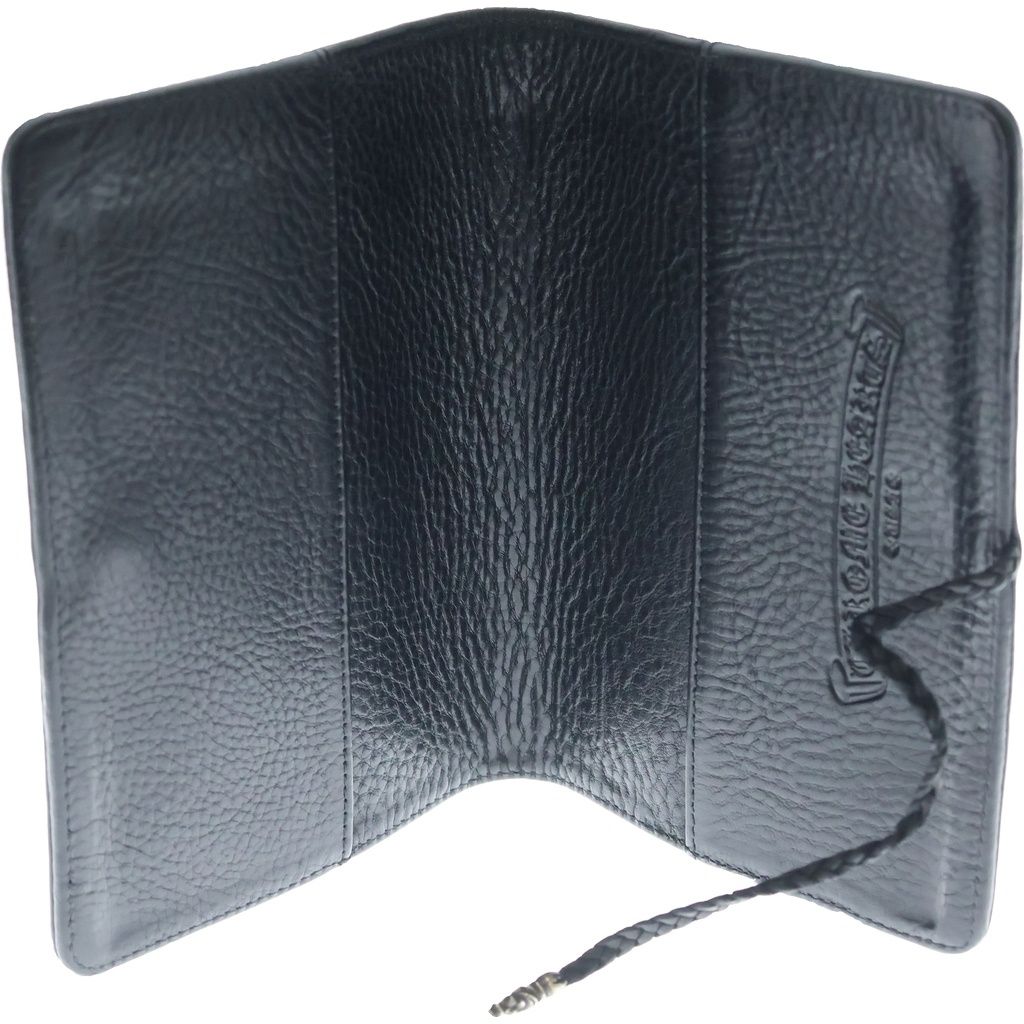 Chrome Hearts Agenda Plain Cross Ball Button Book Cover Black — view 4