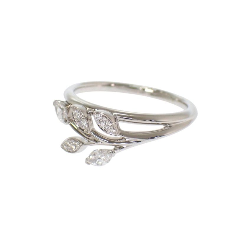 Tiffany & Co Victoria Vine 52 Ring Platinum Diamond Genus — view 3