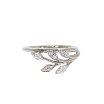 Tiffany & Co Victoria Vine 52 Ring Platinum Diamond Genus — view 2
