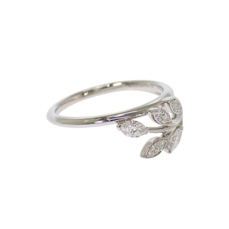 Tiffany & Co Victoria Vine 52 Ring Platinum Diamond Genus — view 4